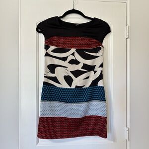 Express patterned shift dress